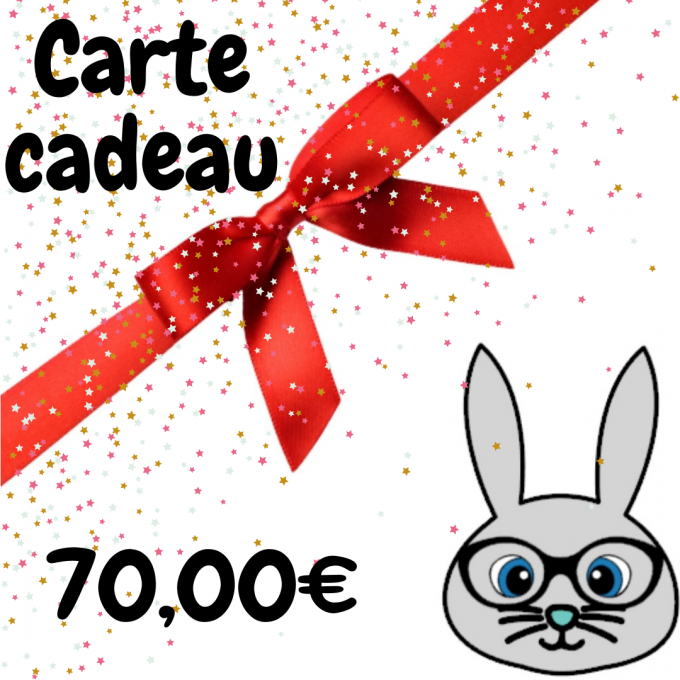 Carte cadeau 70.00€