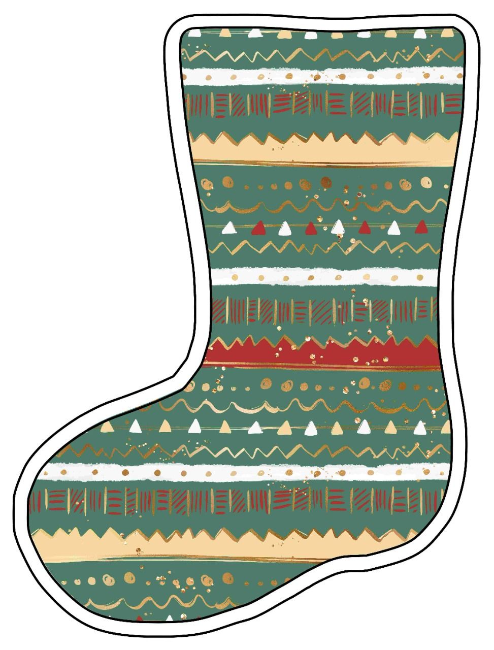 Chaussette de Noël simili cuir (précommande voir calendrier) BGM0016