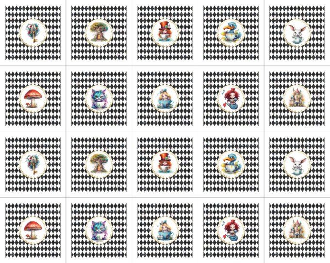 20 carrées coton lingette ou jeu memory 12cm marges incluses (10+1+1) ME0063